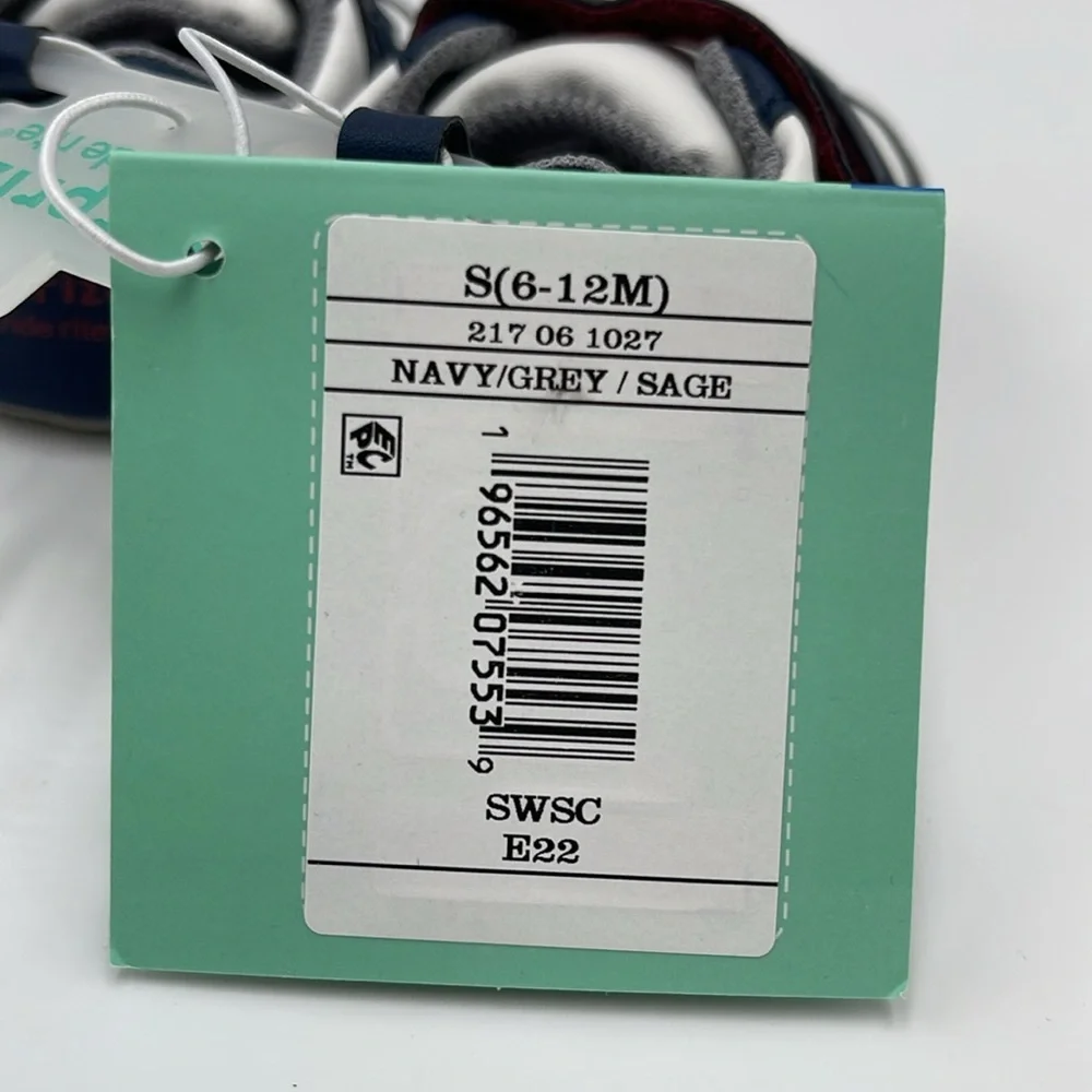 NWT Surprize by Stride Rite Infant Baby Boys Sneakers - Size 6-12M - White/Blue - Picture 7 of 11